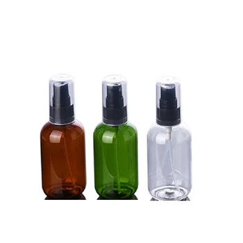 30pcs Spray Mist Fľaše Hnedá Zelená Jasné, PET Toner Kozmetické Naplniteľné Black Čerpadla Prenosné Prázdne Plastové Fľaše 50ml 80ml