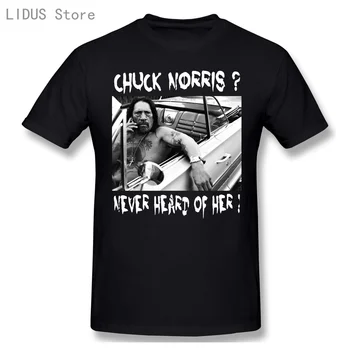 Chuck Norris Nikdy Nepočul Jej T-Shirt Zábava Danny Trejo Mačetu Funshirt Blbecek