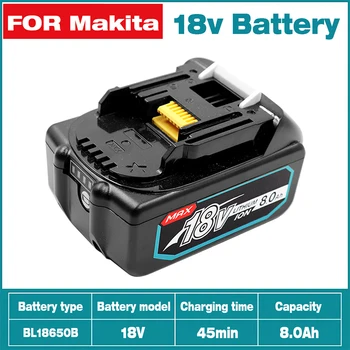 Pôvodné 18V 6.0/8.0/12.0/Ah pre Makita S LED Lítium-Iónová Výmena LXT BL1860B BL1860 BL1850 Pre Makita Power Bazén Batérie