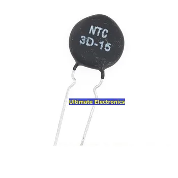 50pcs Thermistor NTC3D-15 3D-15 3D15 15 MM Priemer Negatívny Teplotný koeficient