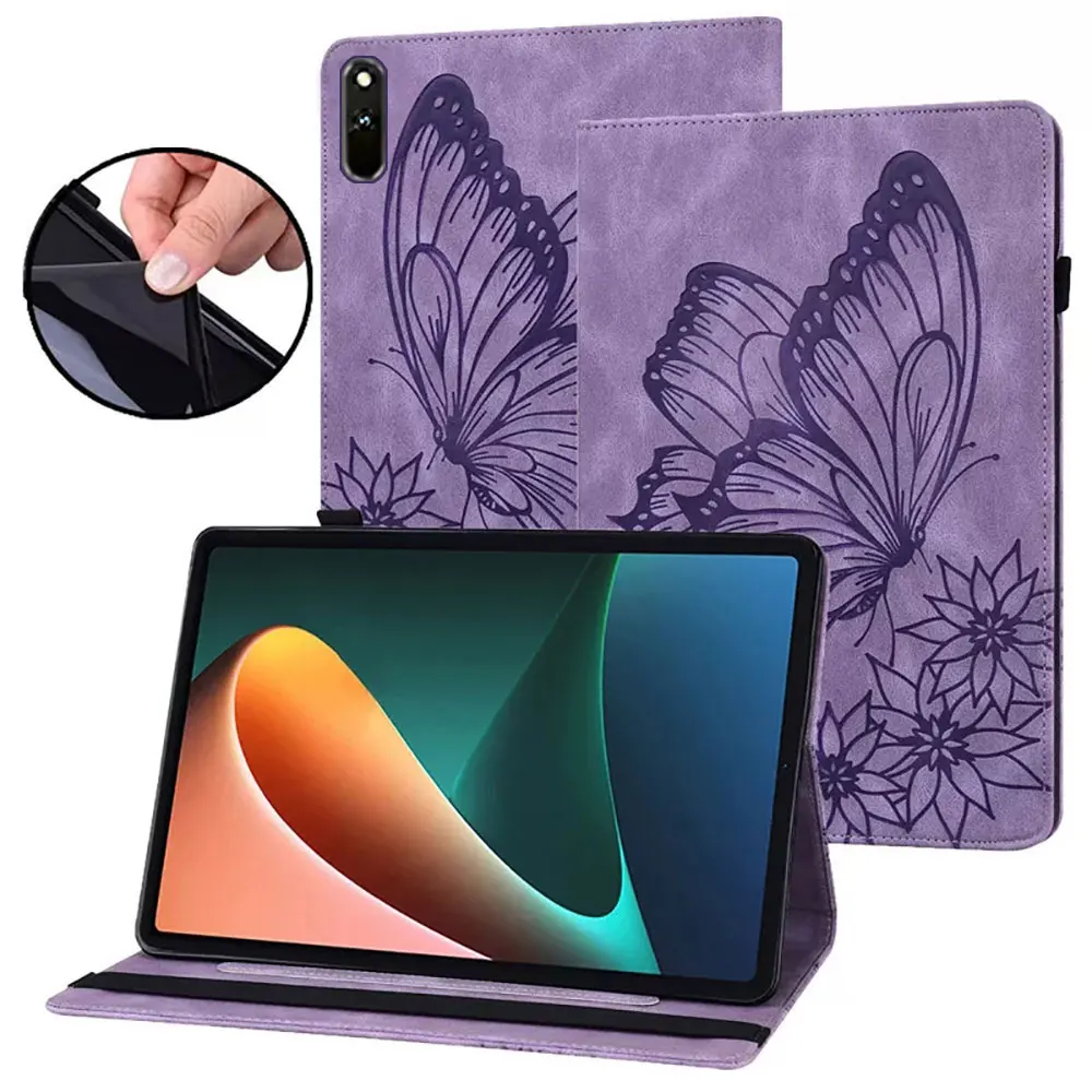 Motýľ Kožené Stojan Tabletu Kryt puzdro Pre Huawei MatePad 11 2021 T 10 10s T5 T3 9.6 10 10.1 MediaPad M5 lite Česť Pad 6 . ' - ' . 0