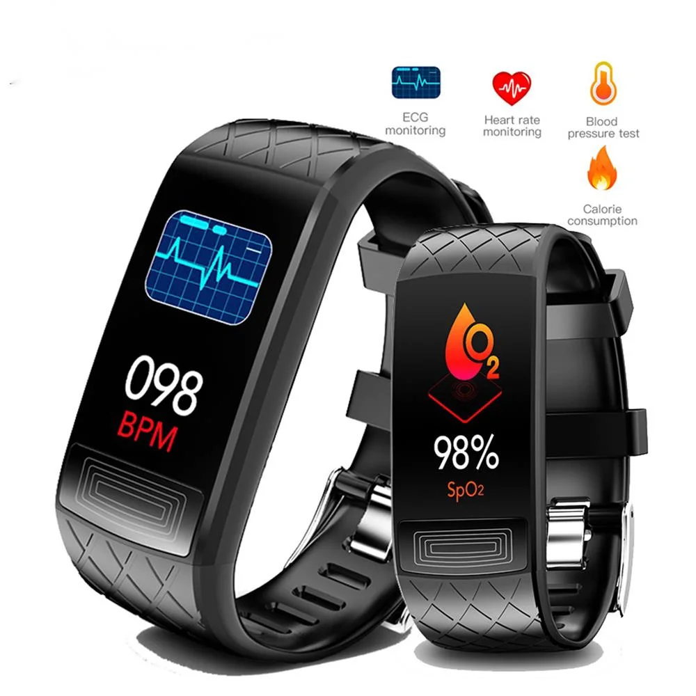V3E EKG Inteligentný Náramok Fitness Srdcovej frekvencie, Krvného Tlaku SpO2 Monitor Smart Kapela Šport Náramok Vodotesný IP67 Mužov Smartwatch . ' - ' . 0