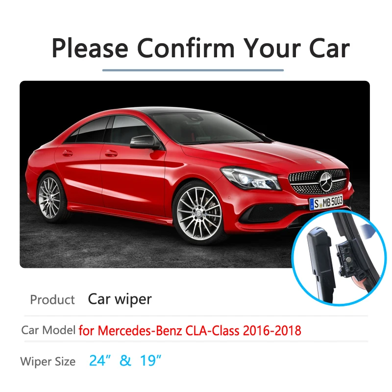 Auto Stieračov na Mercedes Benz CLA C117 W117 2016~2018 2017 AMG Čelné sklo CLA180 CLA200 CLA220 CLA250 CLA45 Auto Príslušenstvo . ' - ' . 1