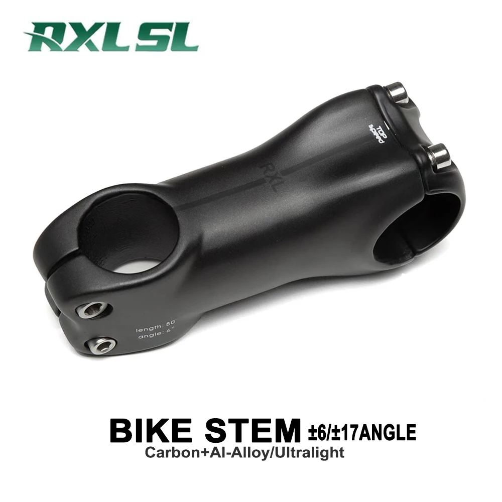 RXL SL Požičovňa Kormidlo Kmeňových 6/17 Stupeň 31.8 mm Uhlíka Cestných Bicyklov Kmeňových UD Matný MTB držadlo Kmeňových Bike Príslušenstvo . ' - ' . 1