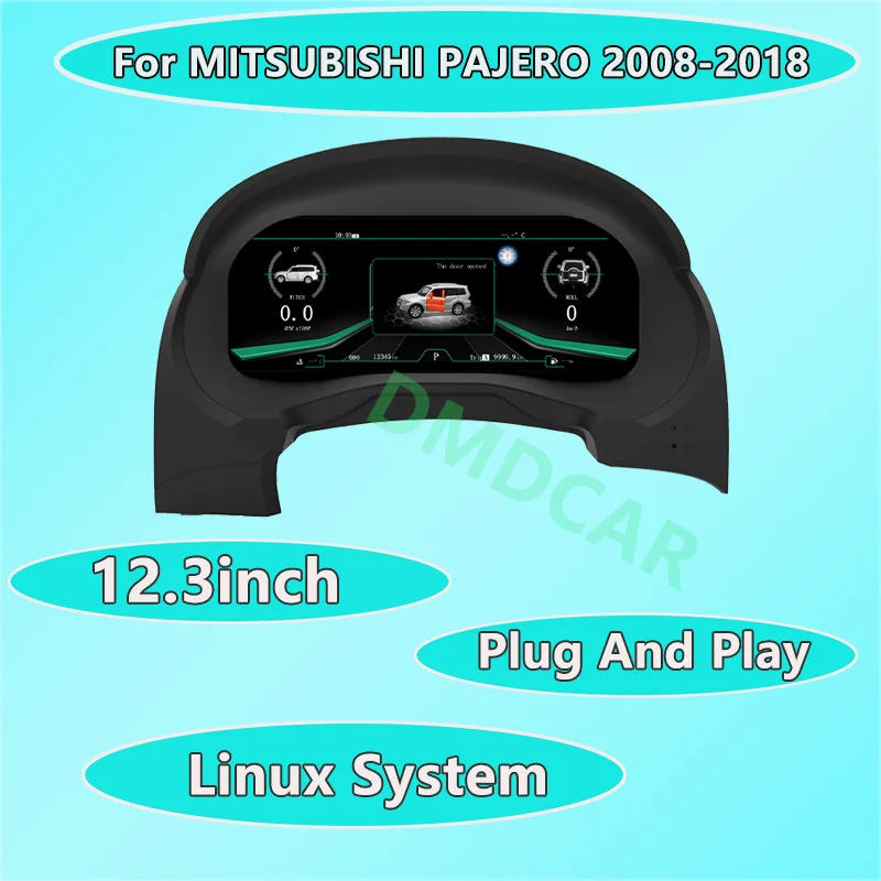 2023 Najnovšie Auto LCD Digitálny Panel Panel združenom Kohút Tachometra Na Mitsubishi Pajero 2008-2018 HD Vedúci Jednotky . ' - ' . 2