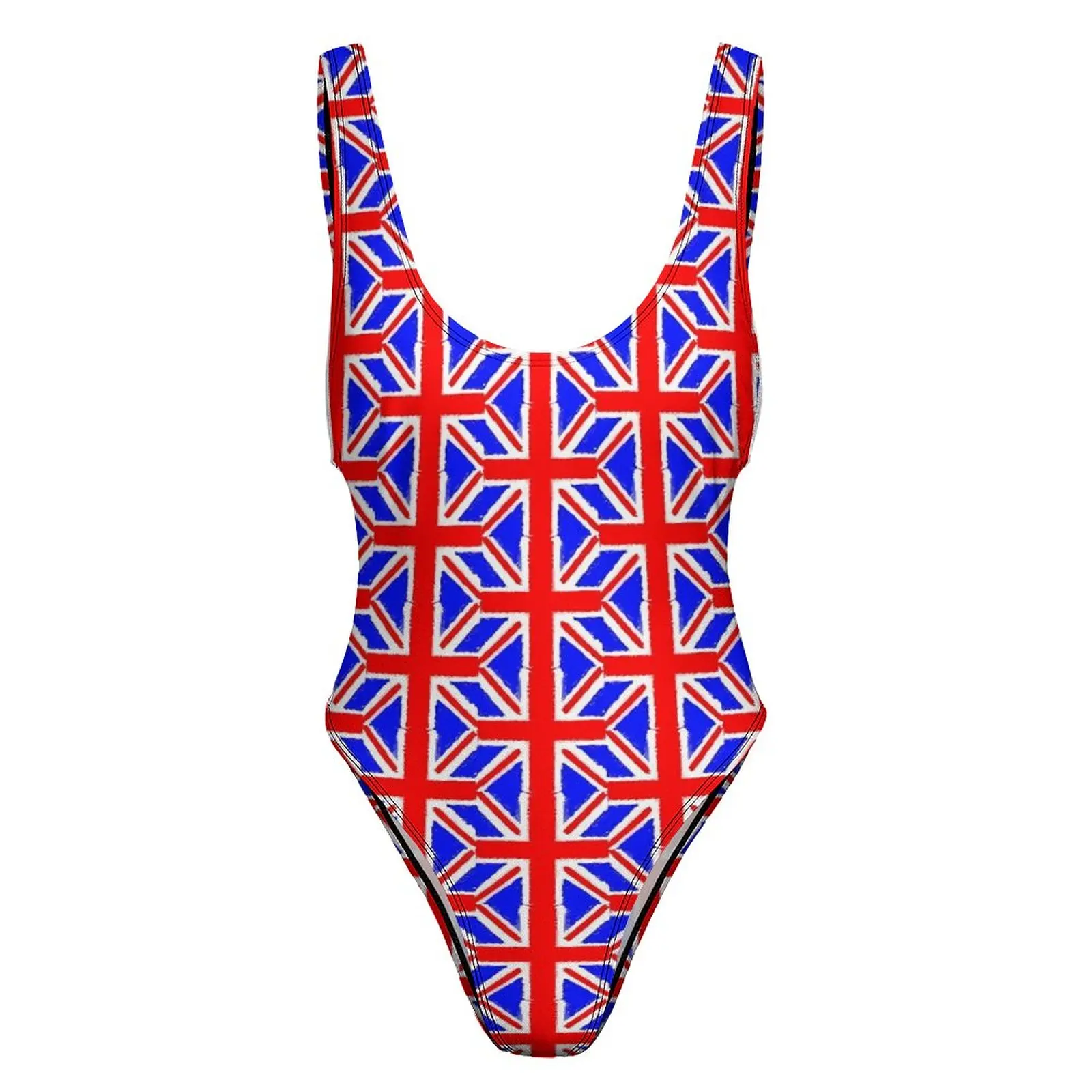 Britská Vlajka Sexy Plavky Abstraktné Vlajky Ženské Plavky Jednodielne Štýlový Kombinézu Vaňa Push Up Plaviek Veľké Veľkosť . ' - ' . 2