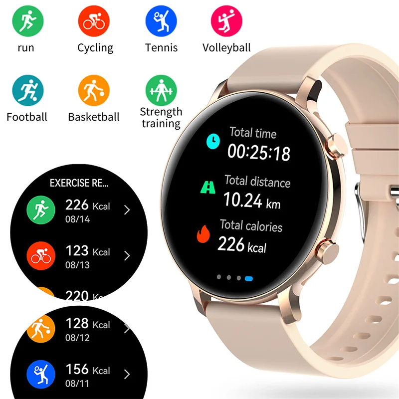 2023 Nové Bluetooth Hovor Smart Hodinky Ženy Smartwatch Móda, Šport, Zdravie Dámy Nepremokavé Dievča Náramky Panika nákupu . ' - ' . 4