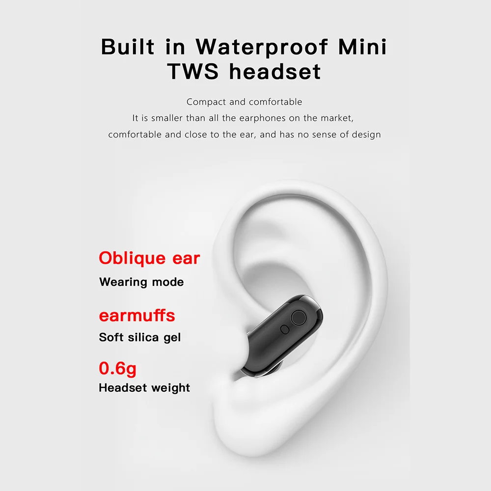 Nové X7 Headset Smart Hodinky TWS Dva V Jednom Bezdrôtová Dual Headset Hovor Zdravie Krvný Tlak Šport, Hudba Smartwatch Hot . ' - ' . 5
