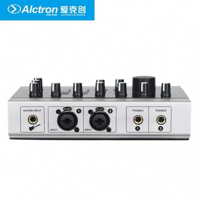 Alctron U16K MK3 USB Audio Interface karta Prenosný mini audio mixer usb zvuk Pre Živé Vysielanie . ' - ' . 5